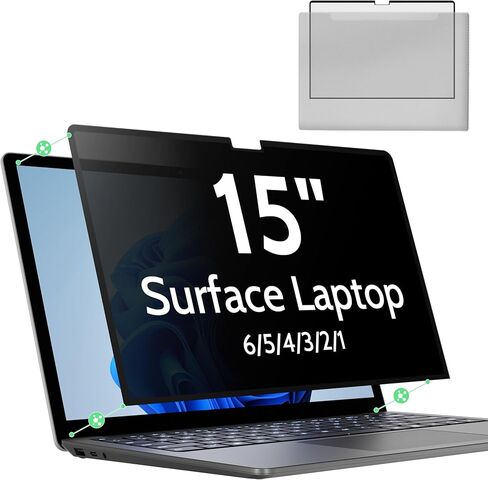 Nano Privacy Screen Protector for Microsoft Surface Pro 7+/7/6/5/4/3 - 12.3 In Reusable Surface Pro 7 Screen Protector Anti Glare Film, Anti Blue Light Filter, Removable Shield, Bubble Free Guard in Kuwait