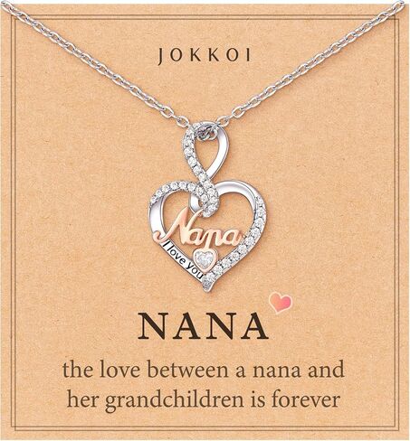 Infinity Love Heart Necklace Gifts for Grandma Nana in Saudi Arabia
