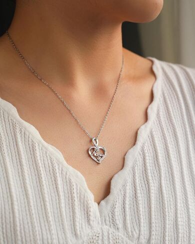Infinity Love Heart Necklace Gifts for Grandma Nana in Saudi Arabia