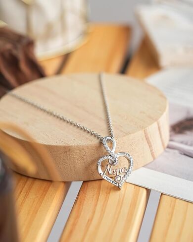 Infinity Love Heart Necklace Gifts for Grandma Nana in Saudi Arabia
