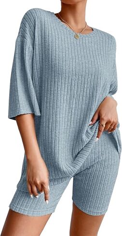 Two Piece Summer Sets Casual Cute Matching for Women Maternity Plus Size Outfits in Saudi Arabia