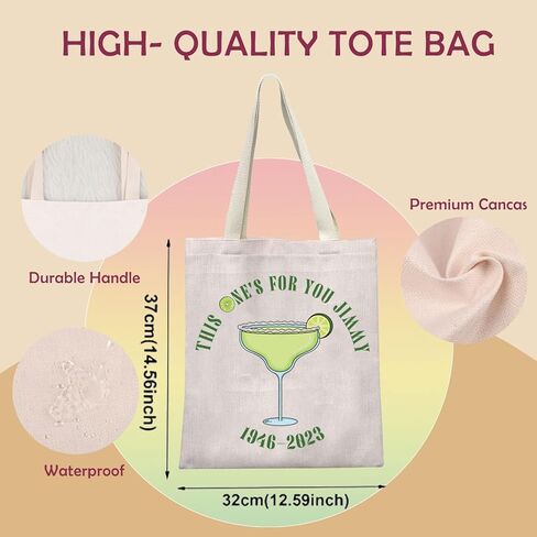 Jimmy B Tote Bag Margarita Lover Gift Music Jimmy B Fans Gift Parrot Head Jimmy Memory Gift Handbag in Kuwait