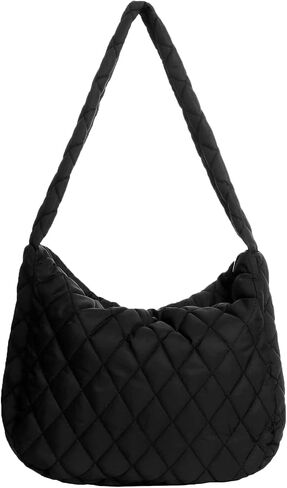 Puffer Tote Bag Soft Puffy Crossbody Bag Large Quilted Tote Bag Quilted Carryall Bag Handbags Puff Purse in Kuwait