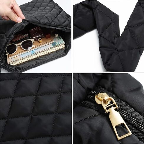 Puffer Tote Bag Soft Puffy Crossbody Bag Large Quilted Tote Bag Quilted Carryall Bag Handbags Puff Purse in Kuwait