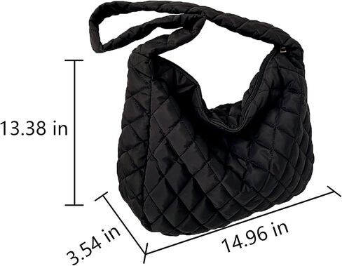 Puffer Tote Bag Soft Puffy Crossbody Bag Large Quilted Tote Bag Quilted Carryall Bag Handbags Puff Purse in Kuwait