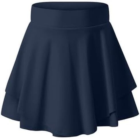 Girls Skirts with Shorts Athletic Tennis Skorts UPF50+ Butterfly Flowy Shorts with Pocket in Saudi Arabia