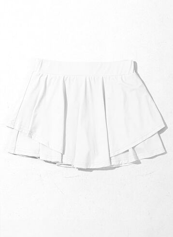 Girls Skirts with Shorts Athletic Tennis Skorts UPF50+ Butterfly Flowy Shorts with Pocket in Kuwait