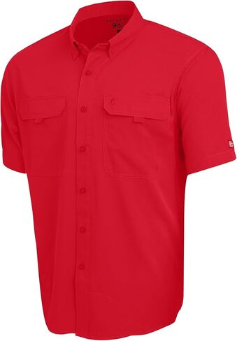 PELAGIC Men's Keys Guide Fishing Shirt, Short Sleeve, UPF 50+ Protection, Ventilated and Lightweight in Kuwait