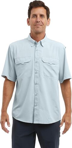 PELAGIC Men's Keys Guide Fishing Shirt, Short Sleeve, UPF 50+ Protection, Ventilated and Lightweight in Kuwait