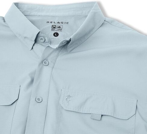 PELAGIC Men's Keys Guide Fishing Shirt, Short Sleeve, UPF 50+ Protection, Ventilated and Lightweight in Kuwait