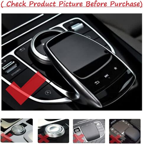 Mercedes Benz Multimedia Control Knob Cover Trim Bling Crystal Decals Media Control Knob Replacement Accessories Decoration Media Switch Shift Knob Central in Saudi Arabia