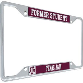 Desert Cactus Texas A&M University License Plate Frame Aggies TAMU Metal Car Tag Holder for Front or Back of Car Officially Licensed (Former Student)