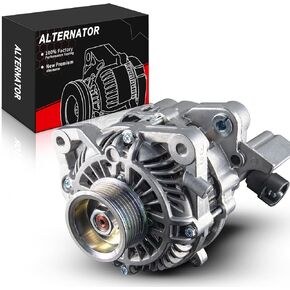 Alternator 1.8L for:-Honda Civic LX 2006-2008 2009-2011, Civic EX 2006-2011, Civic GX 2006-2011, Civic DX 2006-2011, Civic EX-L LX-S 2009-2011, 1.8L L4, 12V 80Amp, OE# 31100-RNA-A01 11176N