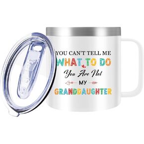 Gifts For Men-14 Oz Stainless Steel Travel Coffee Mug, Camping Mug-Funny Gifts for Dad, Husband, Boyfriend-Insulated Coffee Tumbler, Black