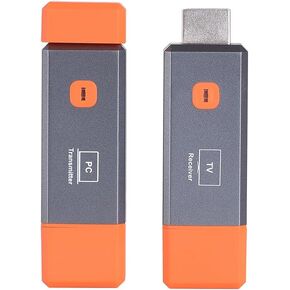 Wireless HDMI Transmitter and Receiver, Portable 2.4G/5G Wireless HDMI Extender, 4K Decode 1080P Output, 260FT/80M for Streaming Video and Audio from Laptop/PC/TV Box/Projector/PS5 to Monitor.