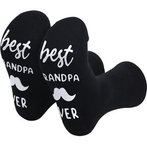 Best Dad Ever Socks, Dad Birthday Gift Father's Day Gift Socks Papa Christmas Gifts Novelty Dad Socks Presents for Men
