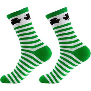 St Patricks Day Socks for Women Men,Green Shamrock Socks,Funny Irish Socks,St Patricks Day Accessories,St Patricks Day Gifts.