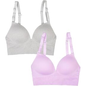 Fruit of the Loom: A Fresh Collection Confidence Booster 2 Pack Women's Seamless Push Up Bras for Lifted Comfort