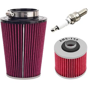 AHL Air Filter & Oil filter & Spark plug Compatible with Yamaha YFM700R Raptor 700 R 2010-2018/YFM700R Raptor 700 Special Edition 2006-2018