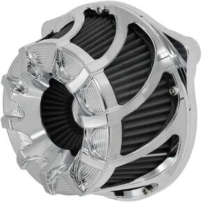 Motorcyle Air Cleaner Filter Kits Turbine Intake CNC Fit for Harley M8 Softail 2018-2023 M8 Touring 2017-2023 M8 Trike 2017-2023 Chrome