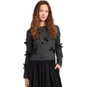 English Factory Women's Cable Bow Knit