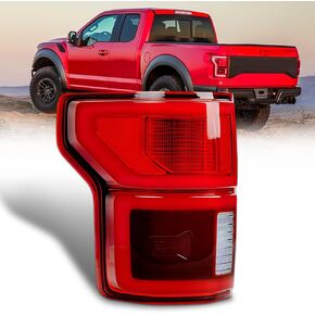 LED Tail Lights Compatible With Ford F150 2018 2019 2020 w/Blind Spot F-150 Rear Lights Brake Lamp With New Led Light Bulbs And Plugs(Left Driver Side)