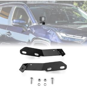 WeiSen Upper Hood Hinge Ditch Light Mount Brackets for Auxiliary Off Road Work Light Pods Compatible with Toyota RAV4 5th Gen 2019-2024