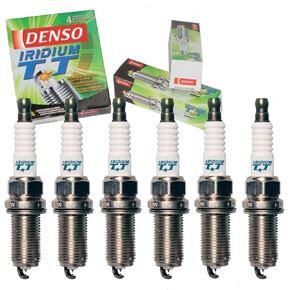 6 pc DENSO Iridium TT Spark Plugs compatible with Toyota Highlander 3.5L V6 2008-2016