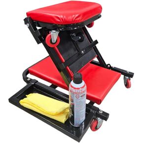 40" Mechanics Creeper Z fold with Side Tool Tray, 3 in 1 Low Profile,7pc-2.5" (360°) Swivel castors, Heavy Duty 450lb Capacity, Home and Garage