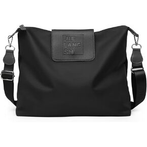 Large Crossbody Bag for Women Fabric Nylon Casual Commuter Bag Trendy Fashion Hobo Shoulder Bag Ladies Travel Handbag