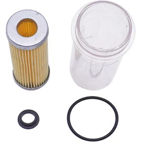 Fuel Filter with 0-Ring & Bowl Replacement for Kubota B20 B21 B2100 B2150 B2400 B7300 B7100,1T021-43560 1T021-43580 15231-43560 15393-43580