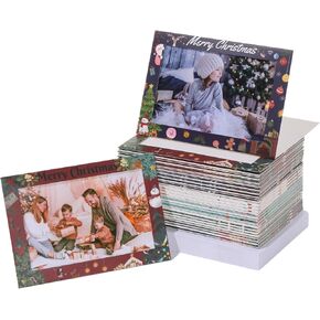Meonua Christmas Photo Frame Cards With Envelopes,Christmas Cards, Photo Collections,Frame Notecards For 4 x 6 Picture Insert (48Pack, 6 Designs) in Kuwait
