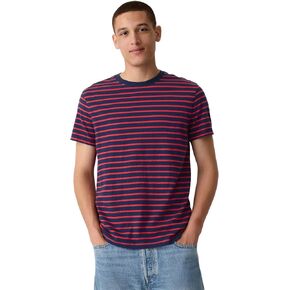 GAP Men's Everyday Soft Stripe Crewneck T-Shirt Tee