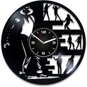 MJ Vinyl Record Wall Clock 12 Inch Pop King Jackson