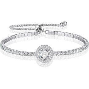 Diamond Tennis Bracelets For Women Moissanite Tennis Bracelet For Women 925 Sterling Silver Bracelet For Women Tennis Chain For Men Adjustable Bracelets For Women White Gold Bracelets For Women Tennis Bracelet Men Charm Bracelets For Women Sterling Silver