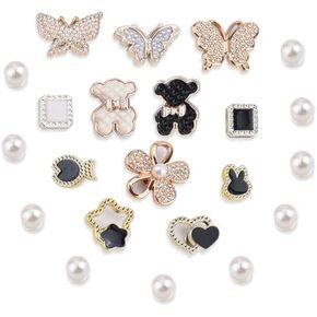 Bling Shoe Charms for Women and Girls Charms for Sneakers Cute Shoe Decoration for DIY Decoration Rabbit Bear Designs for Gifts