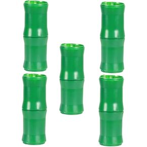 5pcs Simulated Bamboo Skin Artificial Bamboo Skin Landscape Bamboo Tube Pipe Decor Green Plant Prop Simulation Bamboo Decor Pipe Bamboo Ornament Pipe Ornament Diy Pipe Bamboo Skin