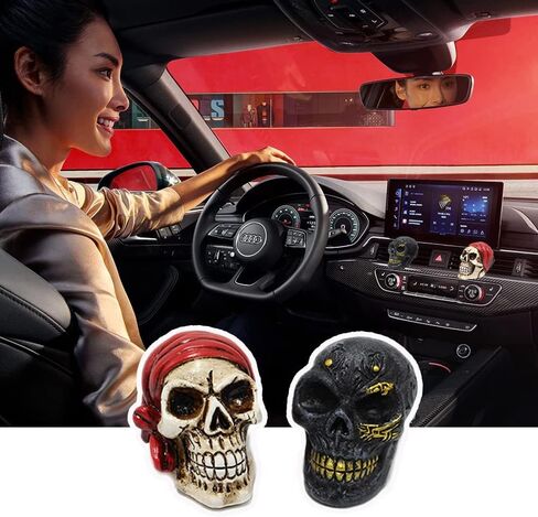Set of 3, Skull Statue Air Vent Clips Car Interior Accessories, Skeleton Outlet Freshener Perfume Clips, Cute Ghost Car Interior Decor, Funny Ornament Christmas Decor Gifts for Men Women in Saudi Arabia