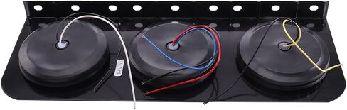 قطعتان من شريط إضاءة ذيل الشاحنة LED مناسب لشاحنة مقطورة 12-24 فولت تيار مستمر RV تخييم، مصباح خلفي كهرماني أحمر أبيض إيقاف مصباح إشارة الانعطاف مع قاعدة دعامة حديدية in Kuwait