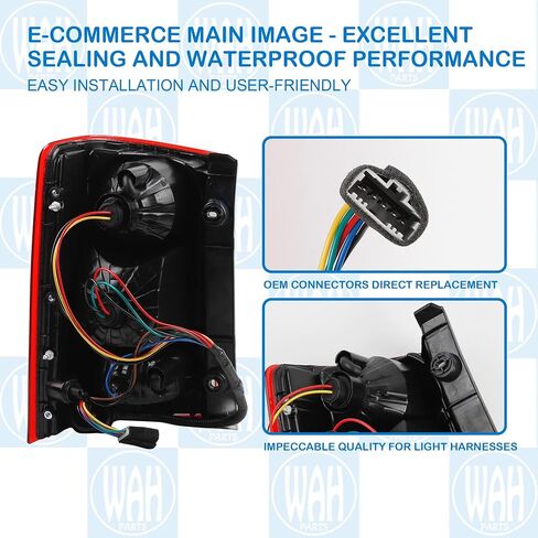 Left Tail Light Assembly Compatible With 2009-2015 Honda Pilot Driver Brake Lamp HO2800174C 33550SZAA02 HO2800174N HO2800174D in Saudi Arabia