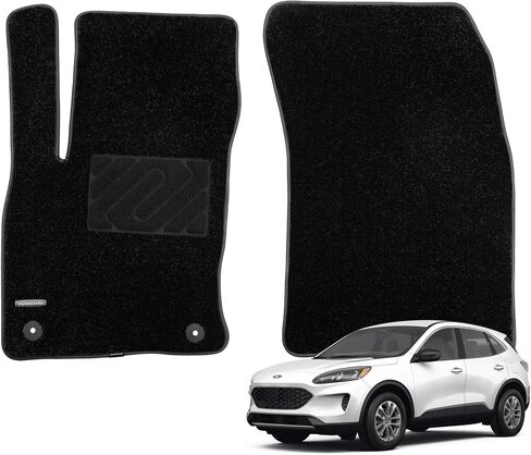 سجادات أرضية للصف الأمامي من السجاد الفاخر من WENNEBIRD لعام 2020-2025 Ford Escape، Escape Hybrid (UA)، بطانات أرضية ممتازة مقاومة للانزلاق ومقاومة للماء لجميع الأحوال الجوية، سجاد بسمك 0.6 بوصة - قطعتان in Kuwait