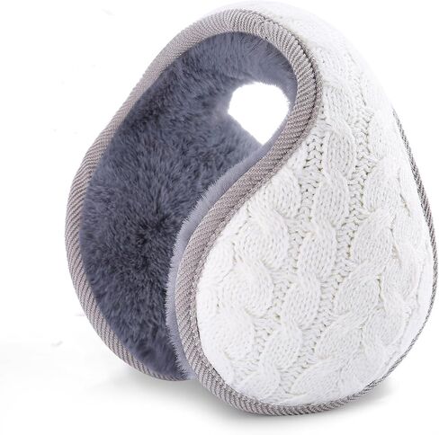 Ear Muffs for Winter Women & Men, Knit Adjustable Women's Earmuffs Winter, Unisex Winter Ear Muffs Women Girl in Saudi Arabia