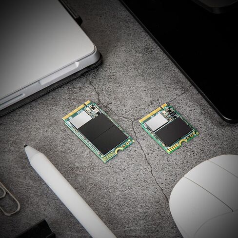 Transcend M.2 NVMe SSD 1TB 2230 PCIe Gen4x4 الحد الأقصى للقراءة: 5000 ميجابايت/ثانية الحد الأقصى للكتابة: 3500 ميجابايت/ثانية M Key TS1TMTE310S، لـ Steam Deck، ROG Ally، Surface in Saudi Arabia