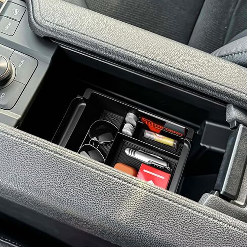 صينية وحدة التحكم المركزية TACORBO متوافقة مع ملحقات Toyota Grand Highlander 2024 2025، صندوق تخزين ثانوي لمسند الذراع، منظم إدراج ABS داخلي من Grand Highlander in Kuwait