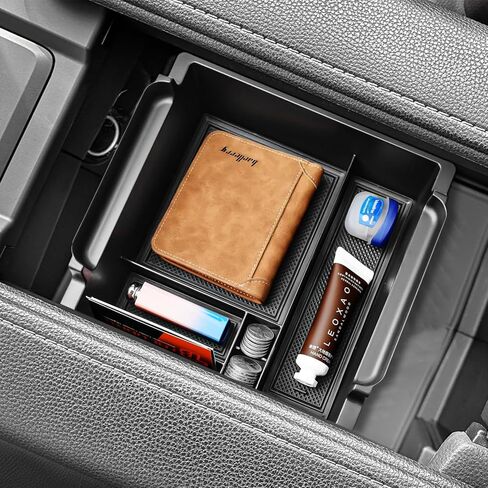 صينية وحدة التحكم المركزية TACORBO متوافقة مع ملحقات Toyota Grand Highlander 2024 2025، صندوق تخزين ثانوي لمسند الذراع، منظم إدراج ABS داخلي من Grand Highlander in Kuwait