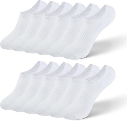 Honeysea 6 Pairs No Show Socks - Invisible Massage Socks Non Slip Low Cut Socks Athletic Running No Show Socks for Women Men in Saudi Arabia