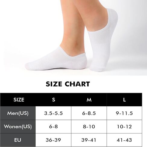 Honeysea 6 Pairs No Show Socks - Invisible Massage Socks Non Slip Low Cut Socks Athletic Running No Show Socks for Women Men in Saudi Arabia