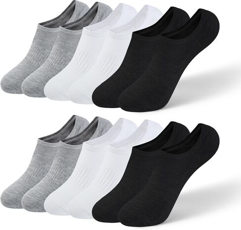 Honeysea 6 Pairs No Show Socks - Invisible Massage Socks Non Slip Low Cut Socks Athletic Running No Show Socks for Women Men in Saudi Arabia