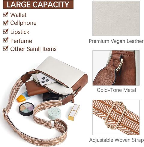 BOSTANTEN محفظة صغيرة تمر بالجسم للنساء محفظة جلدية للنساء in Kuwait