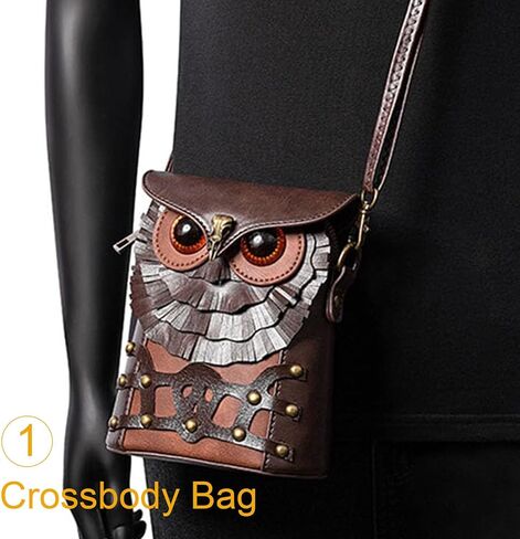 Small Crossbody Bag Shoulder Purse Leather Belt Pouch Travel Phone Holder Punk Medieval Vintage Festival Costume Accessory in Kuwait
